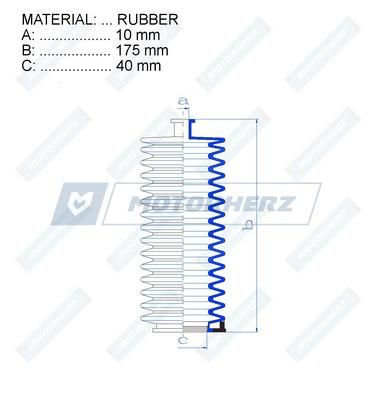 Пыльник рулевой рейки MotorHerz RDZ0141MG