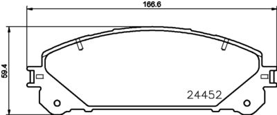 Колодки тормозные дисковые передние Nisshinbo NP1109