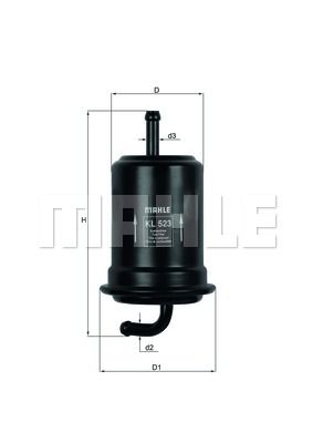 Фильтр топливный MAHLE KL523