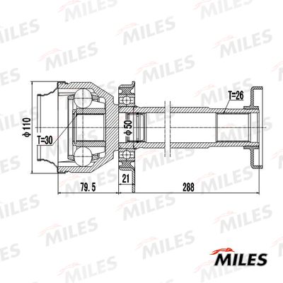 ШРУС внутренний правый Miles GA10042
