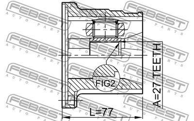 ШРУС внутренний левый FEBEST 0211FX35LH