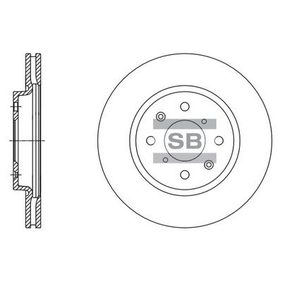 Диск тормозной SANGSIN SD4804