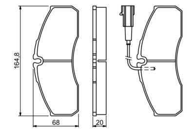 Колодки тормозные дисковые BOSCH 0986494278