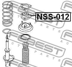 Опора амортизатора заднего FEBEST NSS012