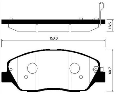 Колодки тормозные дисковые передние HSB HP0043
