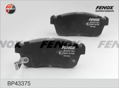Колодки тормозные дисковые FENOX BP43375
