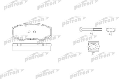 Колодки тормозные дисковые задние PATRON PBP1480