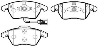 Колодки тормозные дисковые HSB HP8002