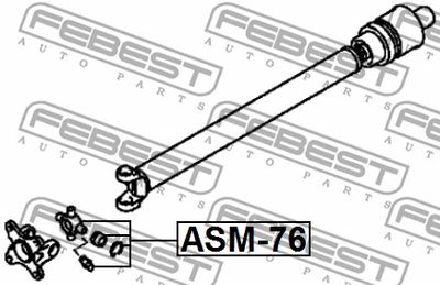 Крестовина карданного вала FEBEST ASM76