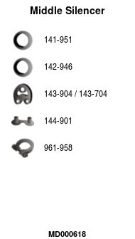 Глушитель средняя часть POLMOSTROW 1356