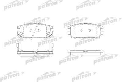 Колодки тормозные дисковые задние PATRON PBP1507