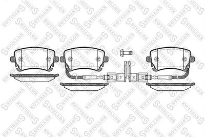 Колодки тормозные задние STELLOX 908002SX