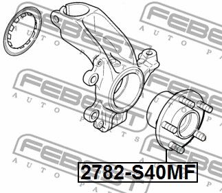 Ступица передняя FEBEST 2782S40MF