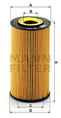 Фильтр масляный MANN-FILTER HU934X