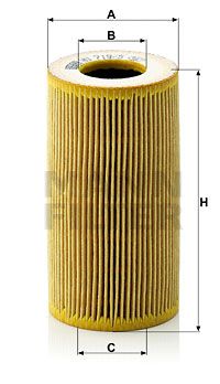 Фильтр масляный MANN-FILTER HU7195X