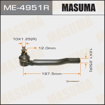 Наконечник рулевой правый Masuma ME4951R