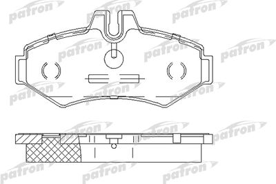 Колодки тормозные дисковые задние PATRON PBP1306