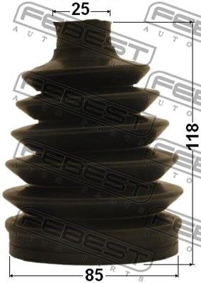 Пыльник ШРУС наружный комплект FEBEST 0117PGRX125