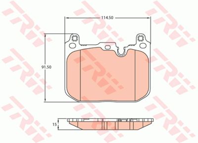 Колодки тормозные передние TRW GDB2137
