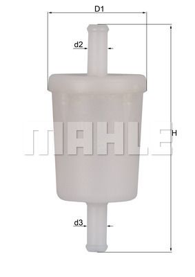 Фильтр топливный MAHLE KL257