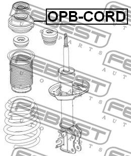 Опора амортизатора передняя в сборе FEBEST OPBCORD
