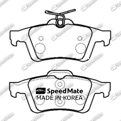 Колодки тормозные задние SPEEDMATE SMBPJ310
