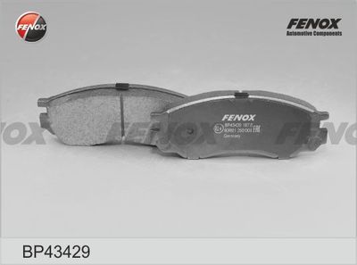 Колодки тормозные дисковые FENOX BP43429
