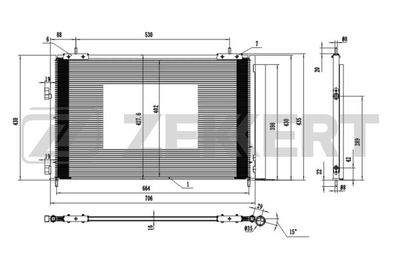 Радиатор кондиционера Zekkert MK3171