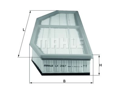 Фильтр воздушный MAHLE LX2067