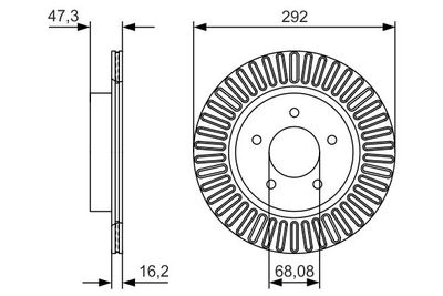 Диск тормозной BOSCH 0986479D20