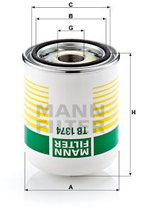 Фильтр осушителя MANN-FILTER TB1374X