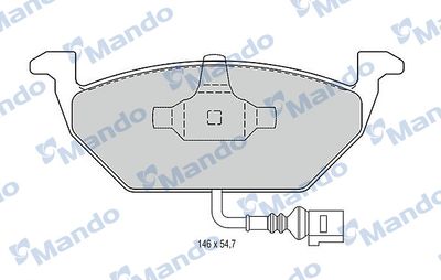 Колодки тормозные дисковые Mando MBF015147