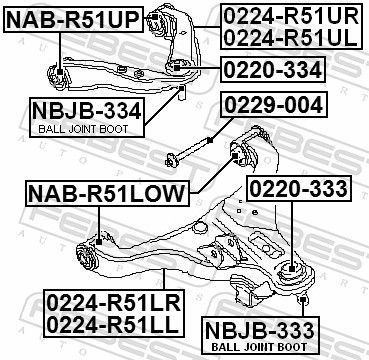 Болт с шестигранной головкой NISSAN 55226WA600