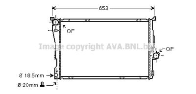 Радиатор системы охлаждения AVA BWA2278