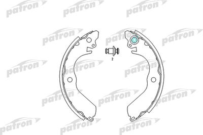 Колодки тормозные барабанные PATRON PSP403