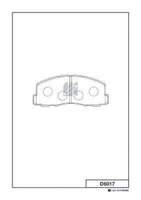 Колодки тормозные дисковые MK KASHIYAMA D6017