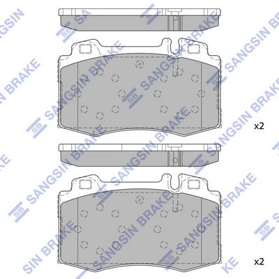 Колодки тормозные дисковые SANGSIN SP2193