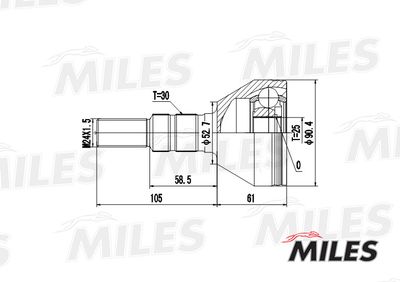 ШРУС наружный Miles GA20363