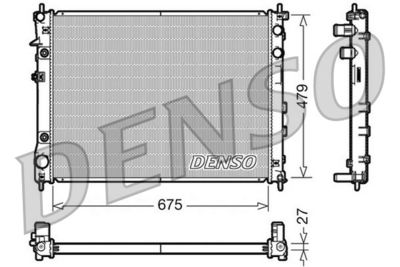 Радиатор охлаждения DENSO DRM36012