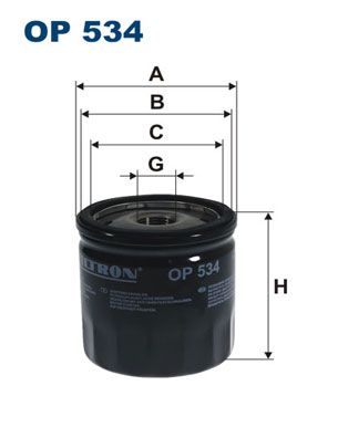 Фильтр масляный FILTRON OP534