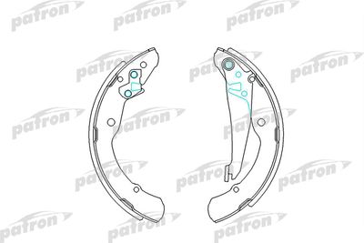 Колодки тормозные барабанные PATRON PSP549