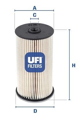 Фильтр топливный UFI 2600700