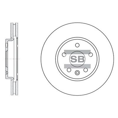 Диск тормозной передний SANGSIN SD3031