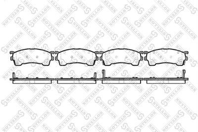 Колодки тормозные дисковые передние STELLOX 426004SX