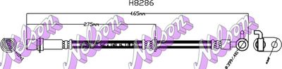 Шланг тормозной задний MALO H8286