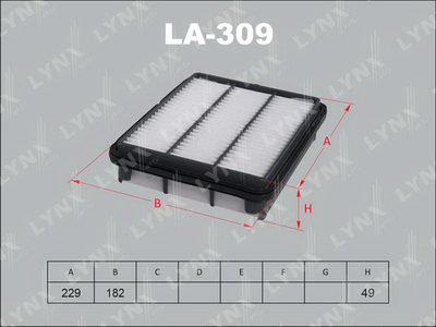 Фильтр воздушный LYNXauto LA309