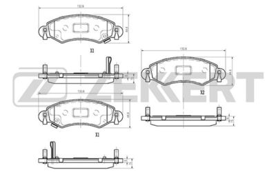 Колодки тормозные дисковые передние Zekkert BS1239