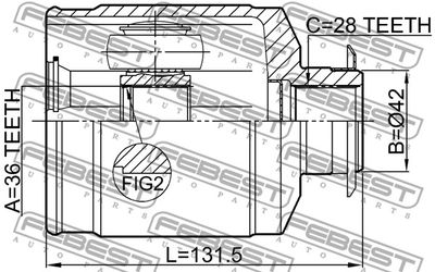 ШРУС внутренний FEBEST 1211SANFE22RH