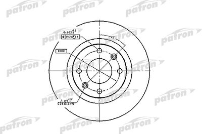 Диск тормозной передний PATRON PBD1216