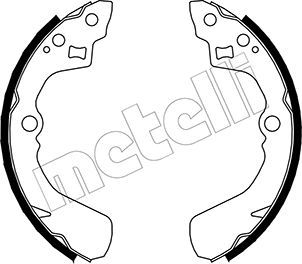 Колодки тормозные барабанные METELLI 530037
